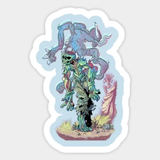 zombie and ghost Sticker